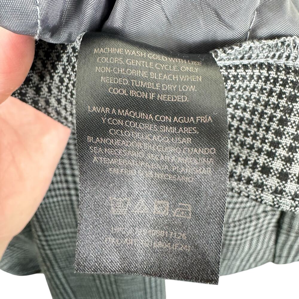 Banana Republic Black White Houndstooth Cropped High Rise Dress Pants Trousers 8 - Picture 7 of 7